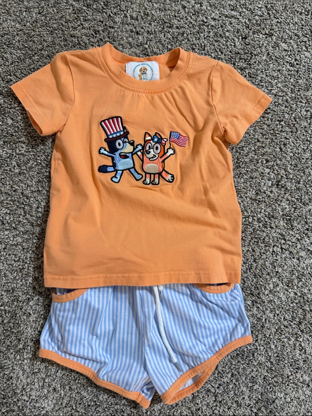 Orange Bluey Kids Matching Set - (Brand: )
